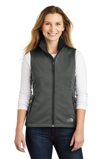 The North Face Ladies Ridgewall 100% Recycled Polyester Soft Shell Vest With Pockets